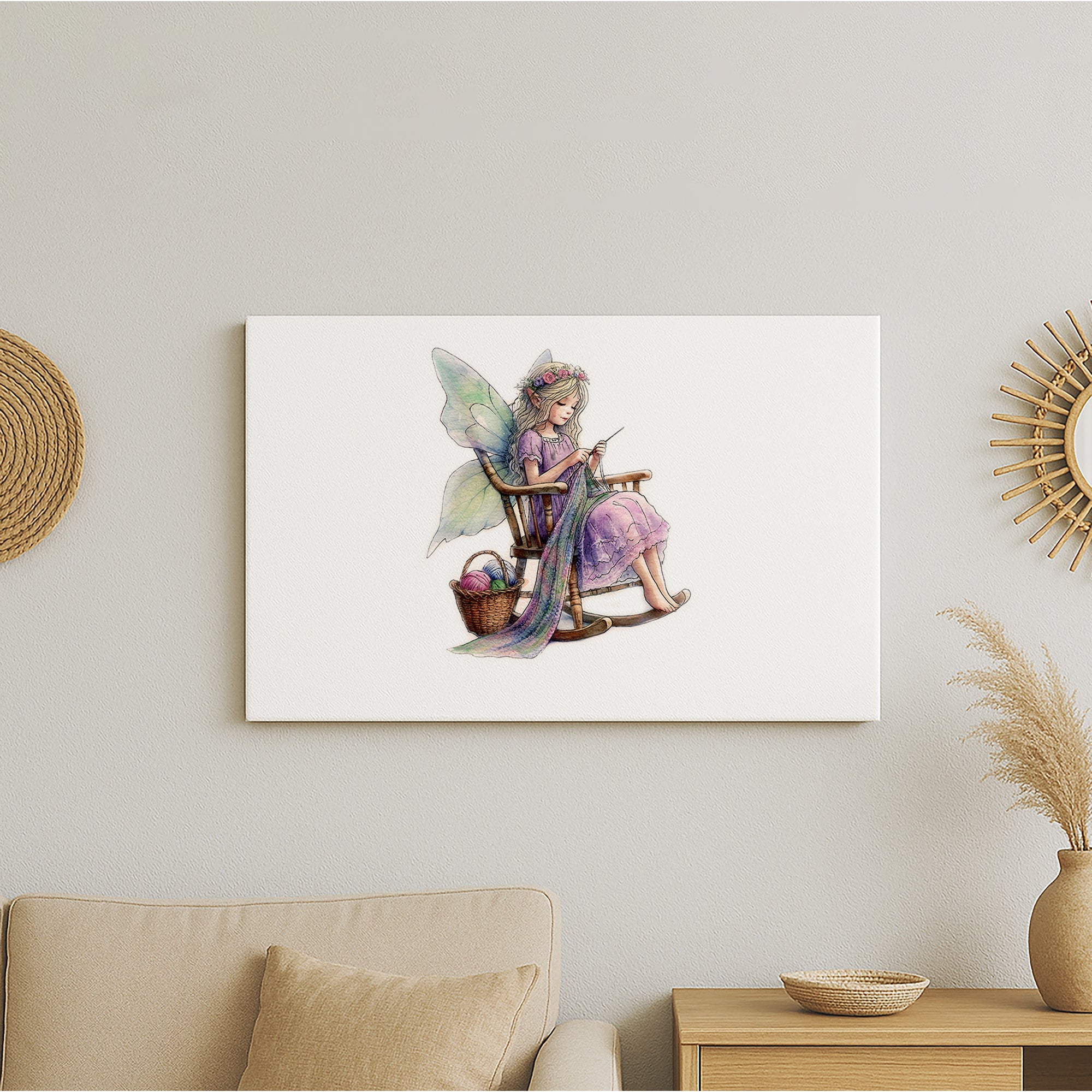 Crafting Crochet Fairy Canvas