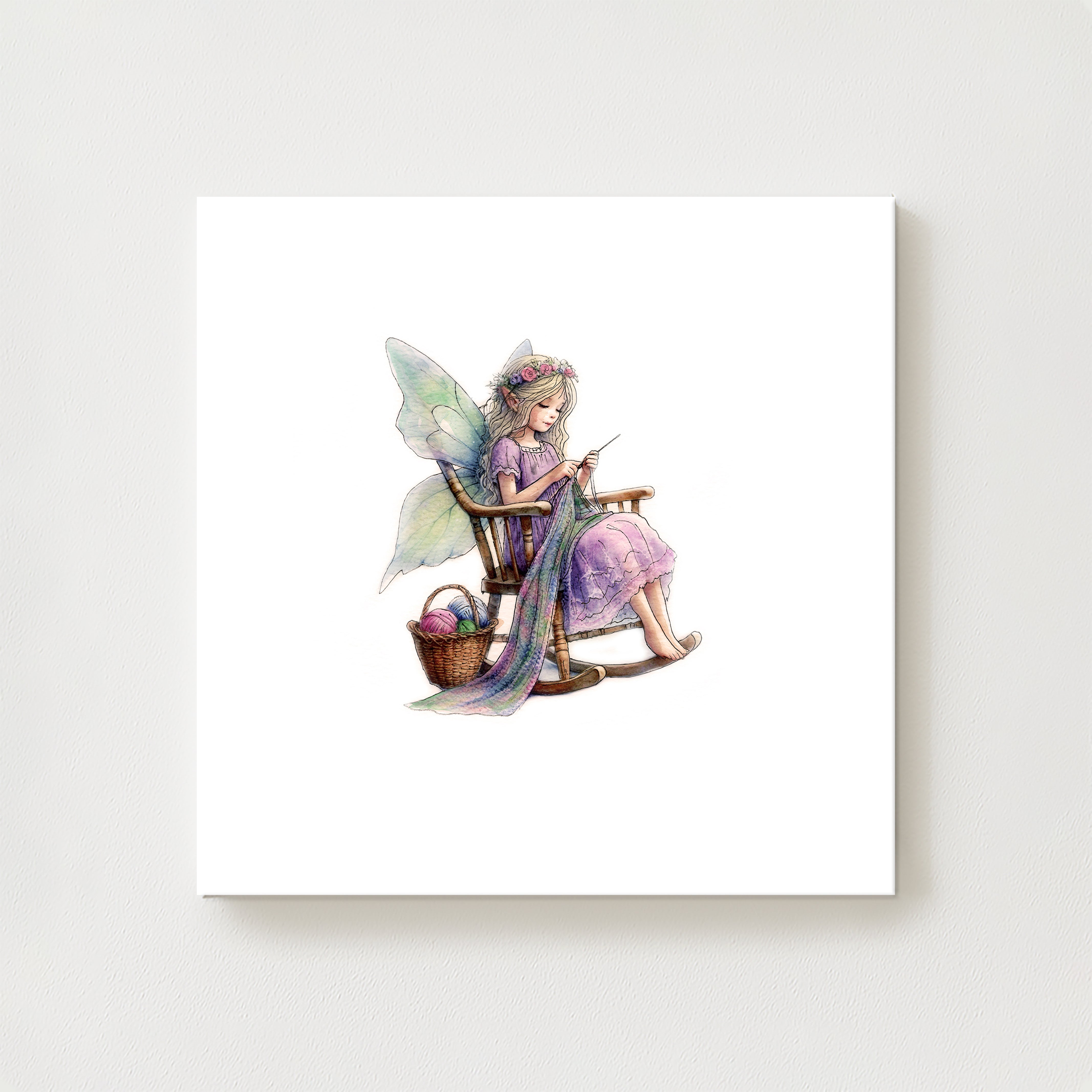Crafting Crochet Fairy Canvas