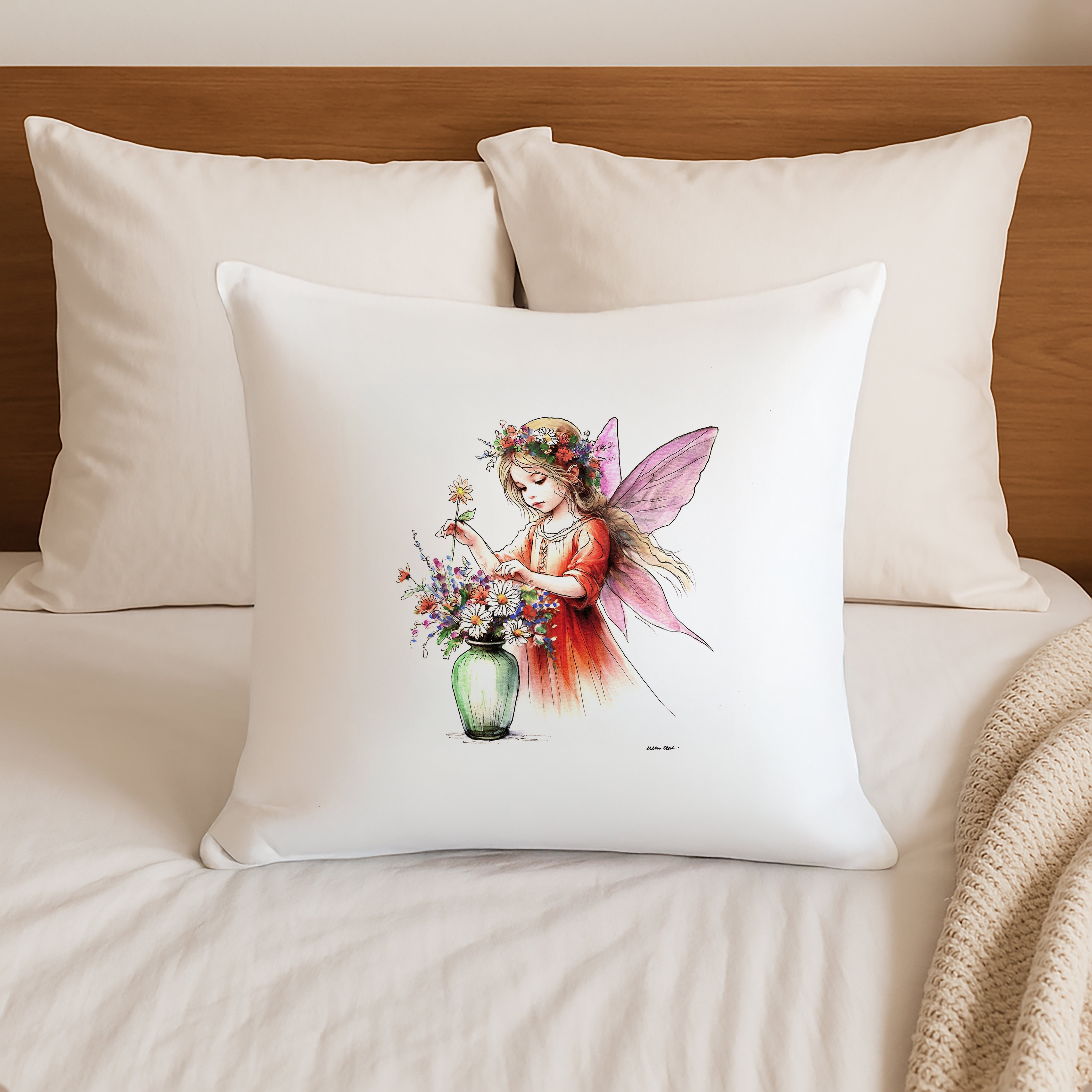 Crafting Flower Arranging Fairy Cushion