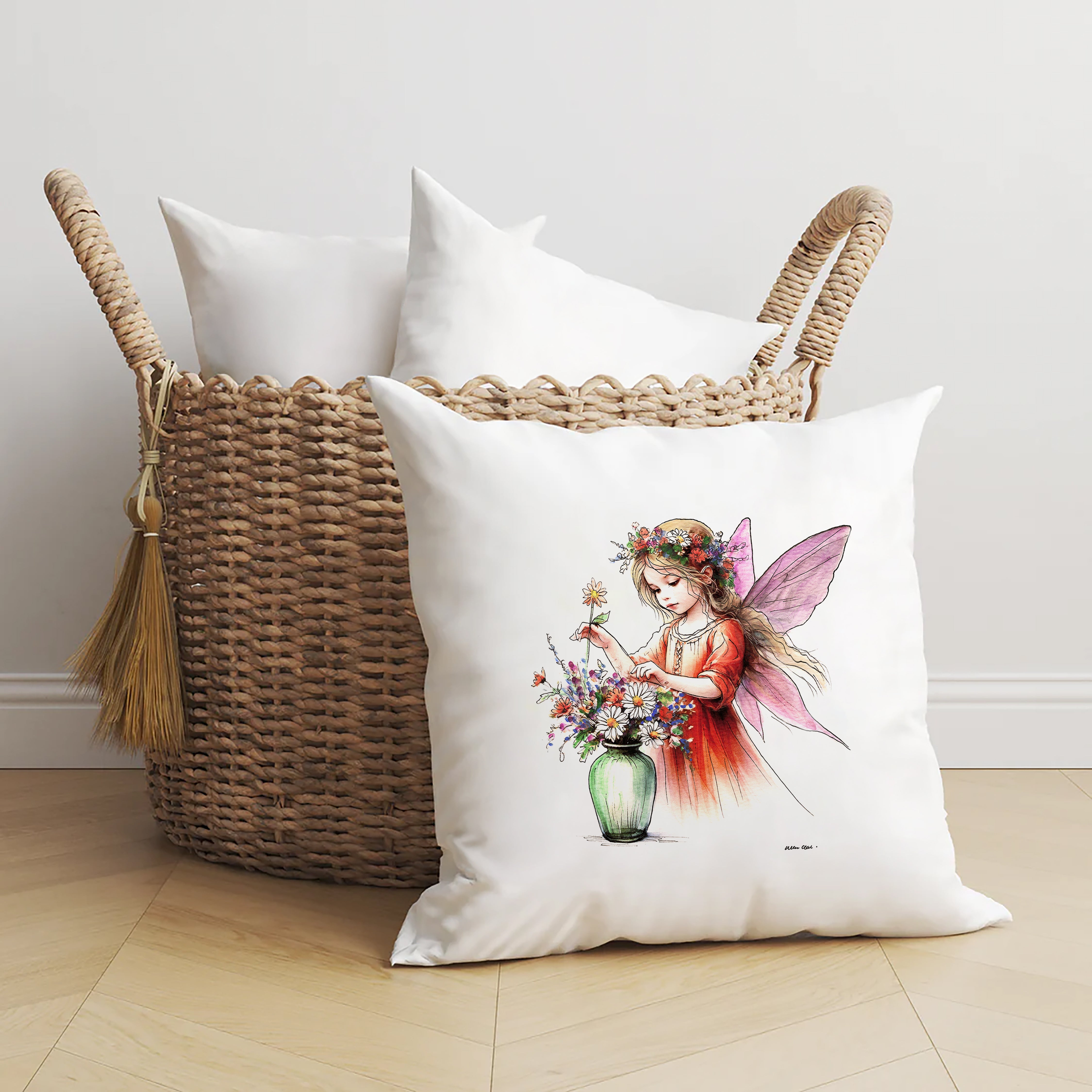 Crafting Flower Arranging Fairy Cushion