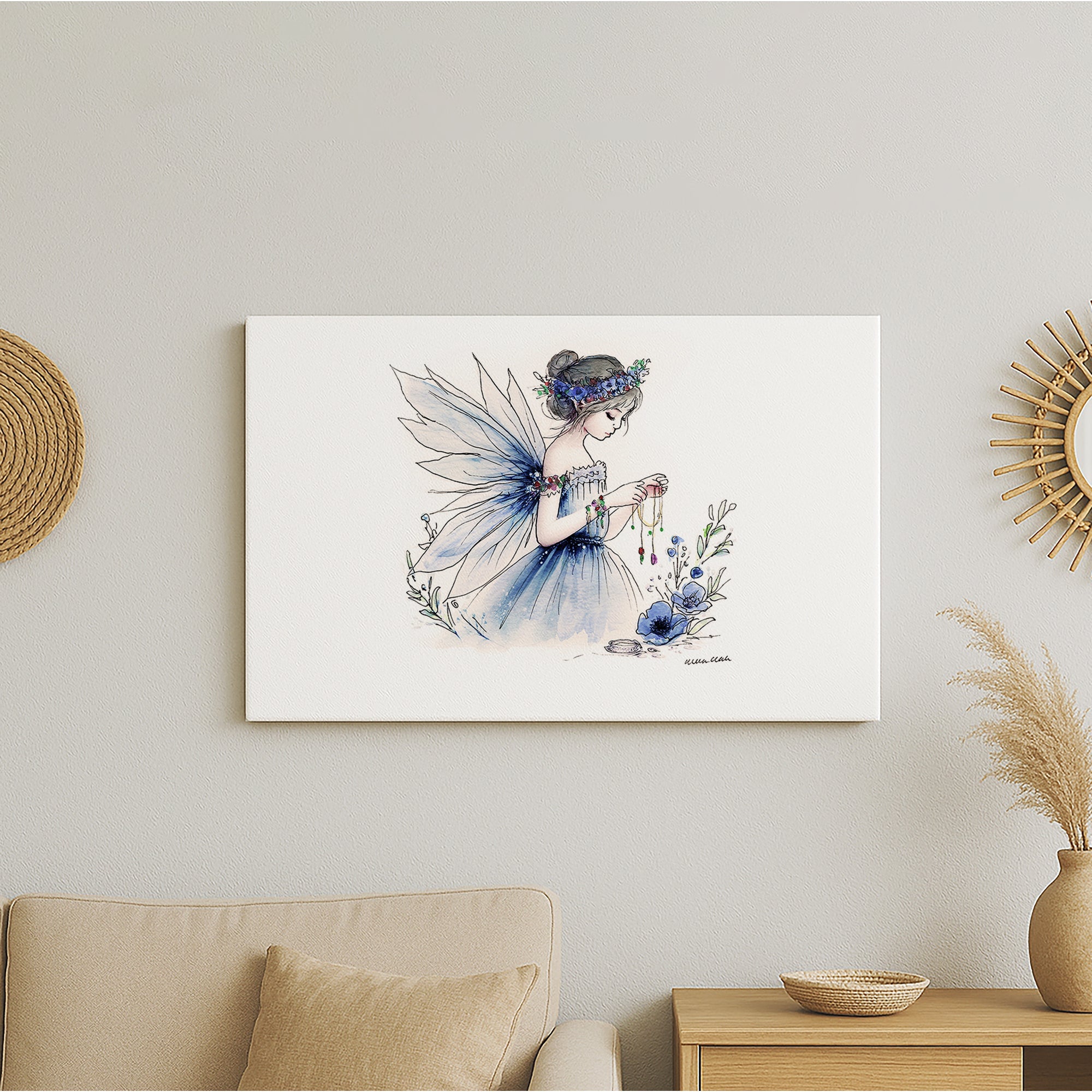 Crafting Jewellery Making Fairy Canvas