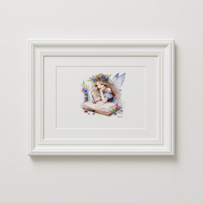Crafting Journalling Fairy Art Print