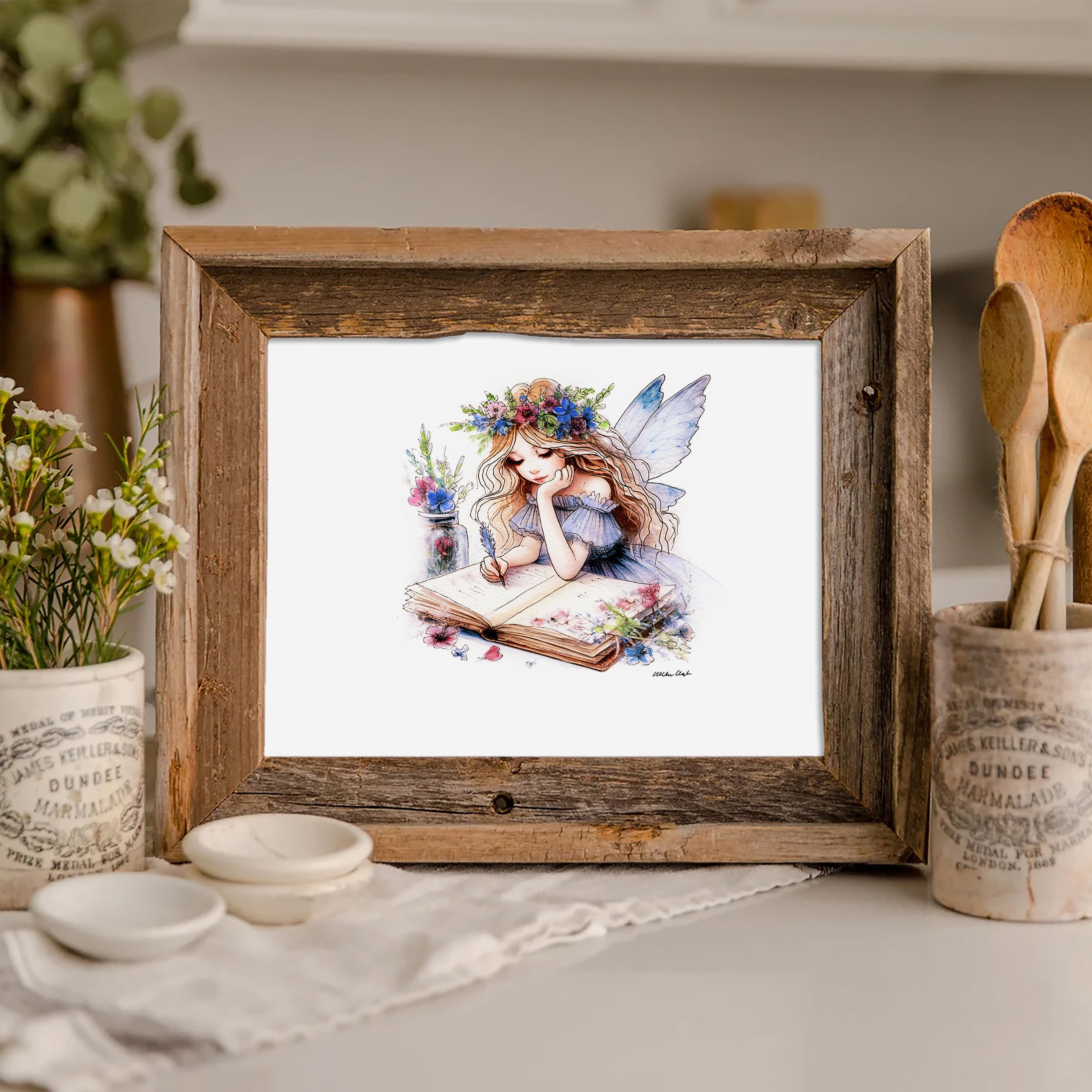 Crafting Journalling Fairy Art Print