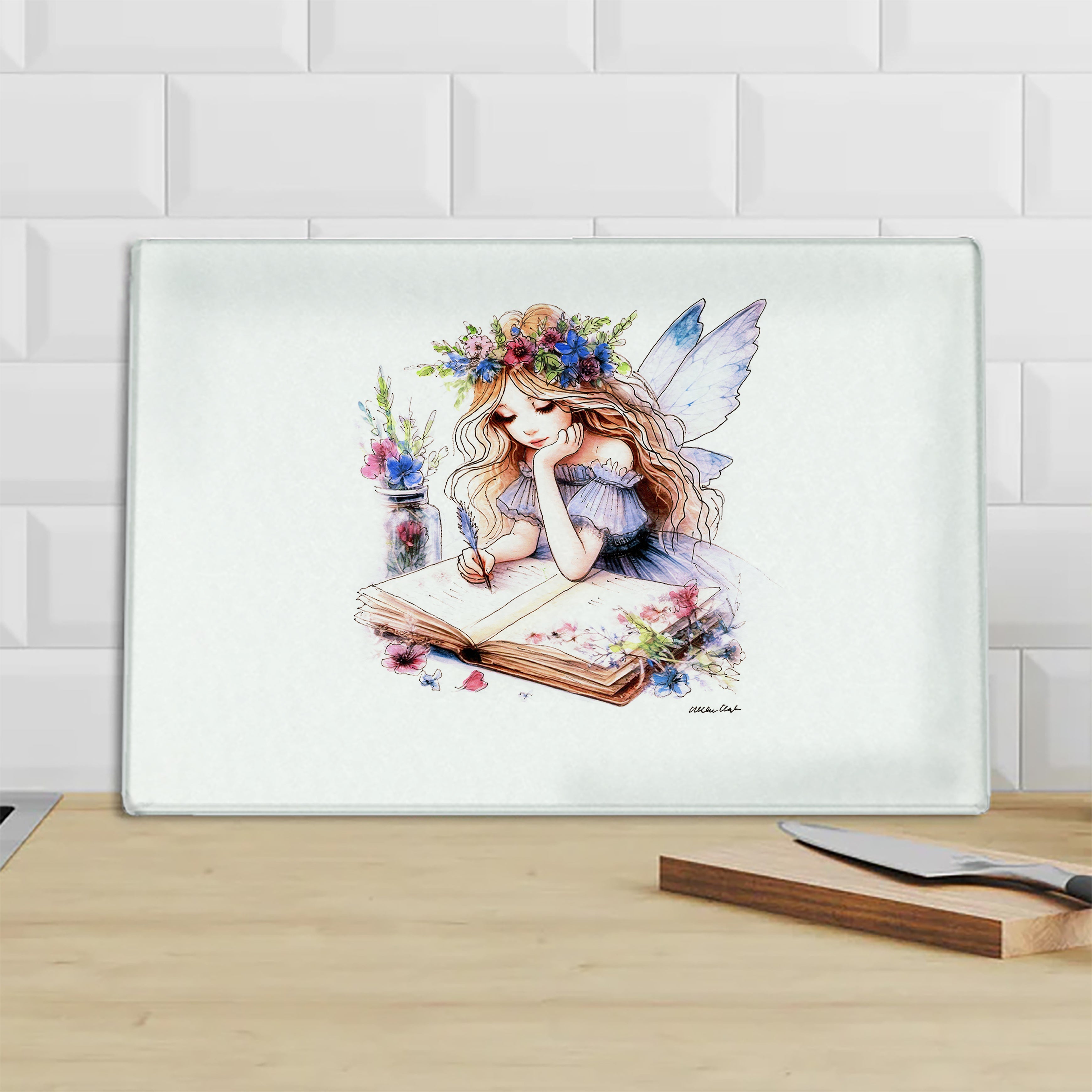 Crafting Journalling Fairy Chopping Board