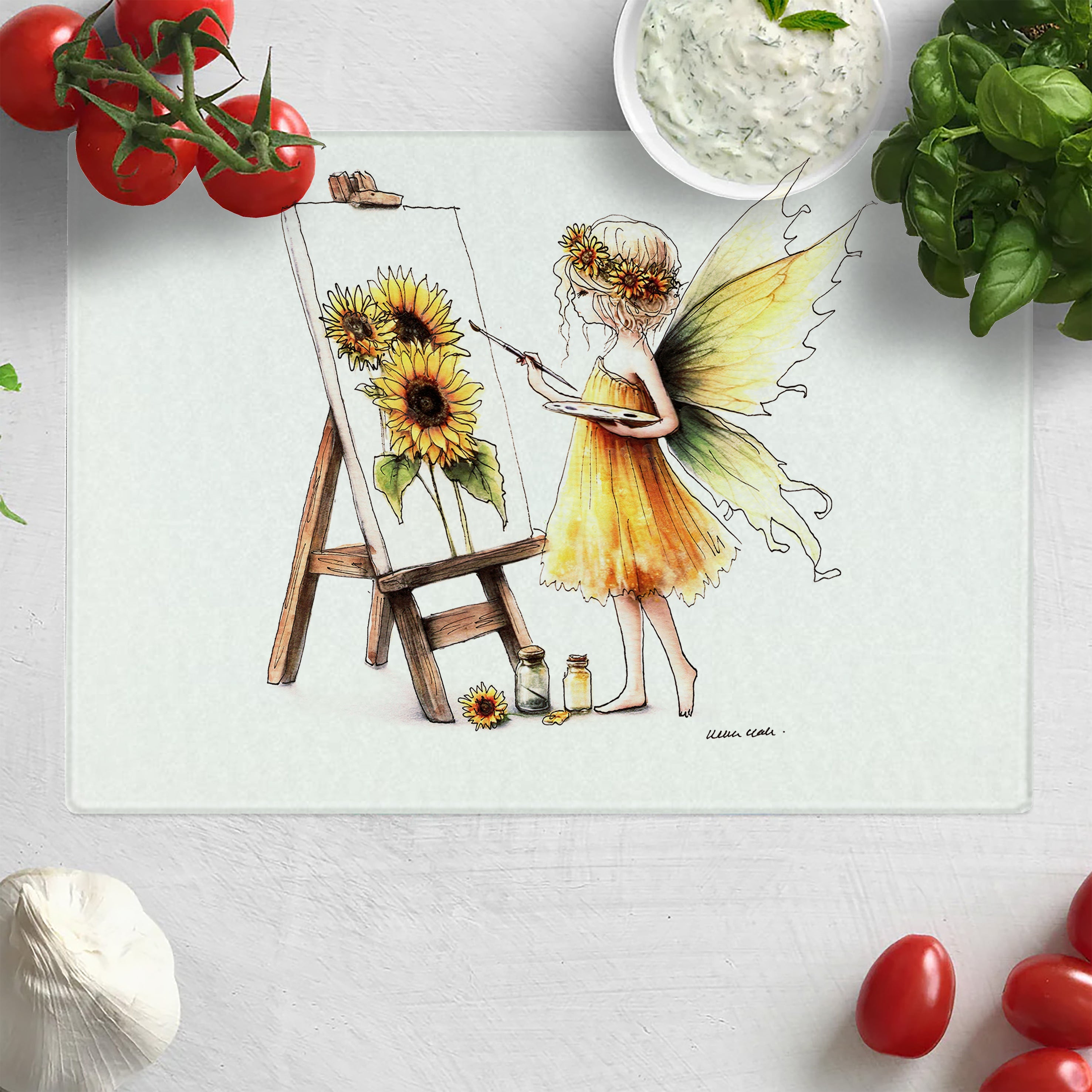 Crafting Painting Fairy Chopping Board