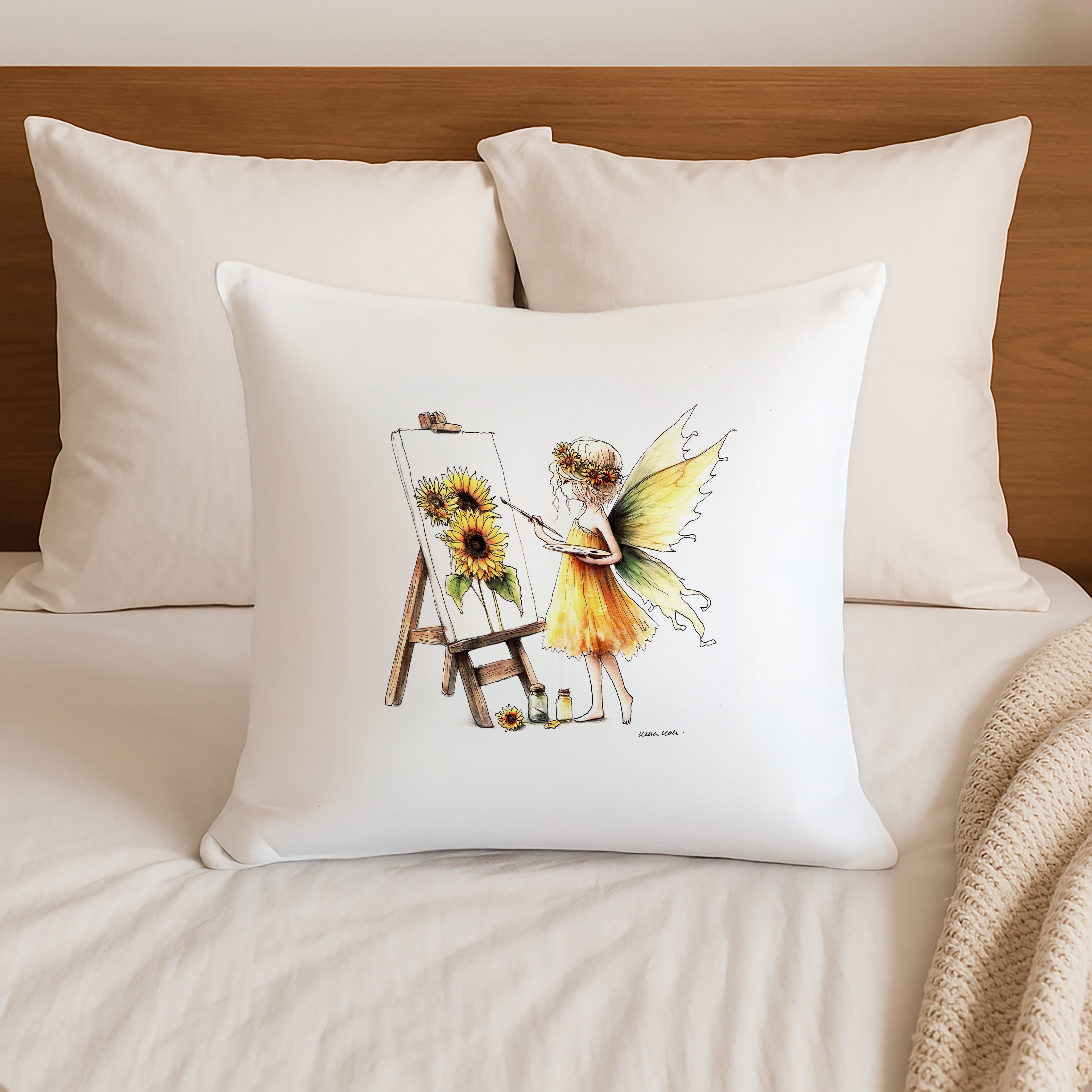 Crafting Painting Fairy Cushion