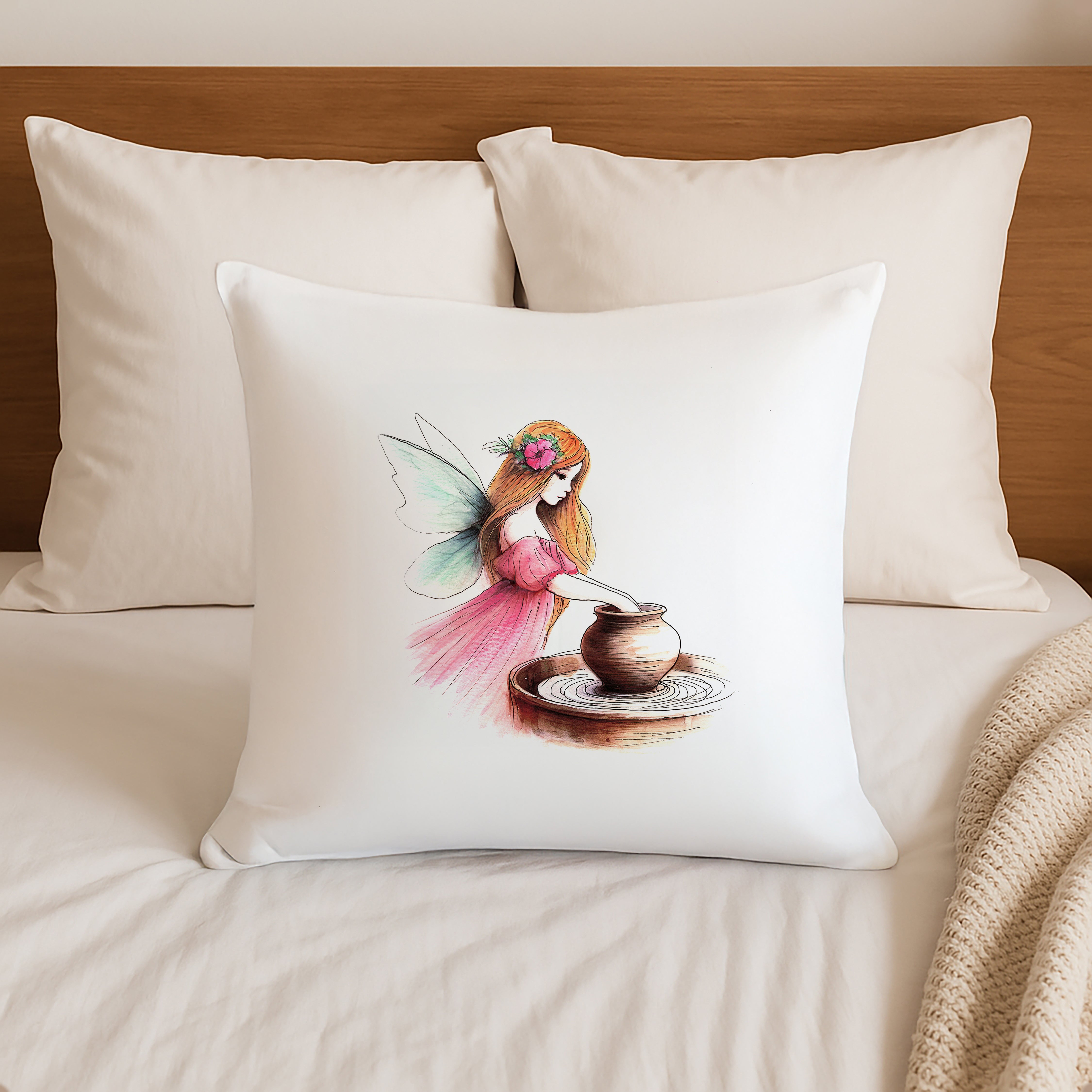 Crafting Pottery Fairy Cushion