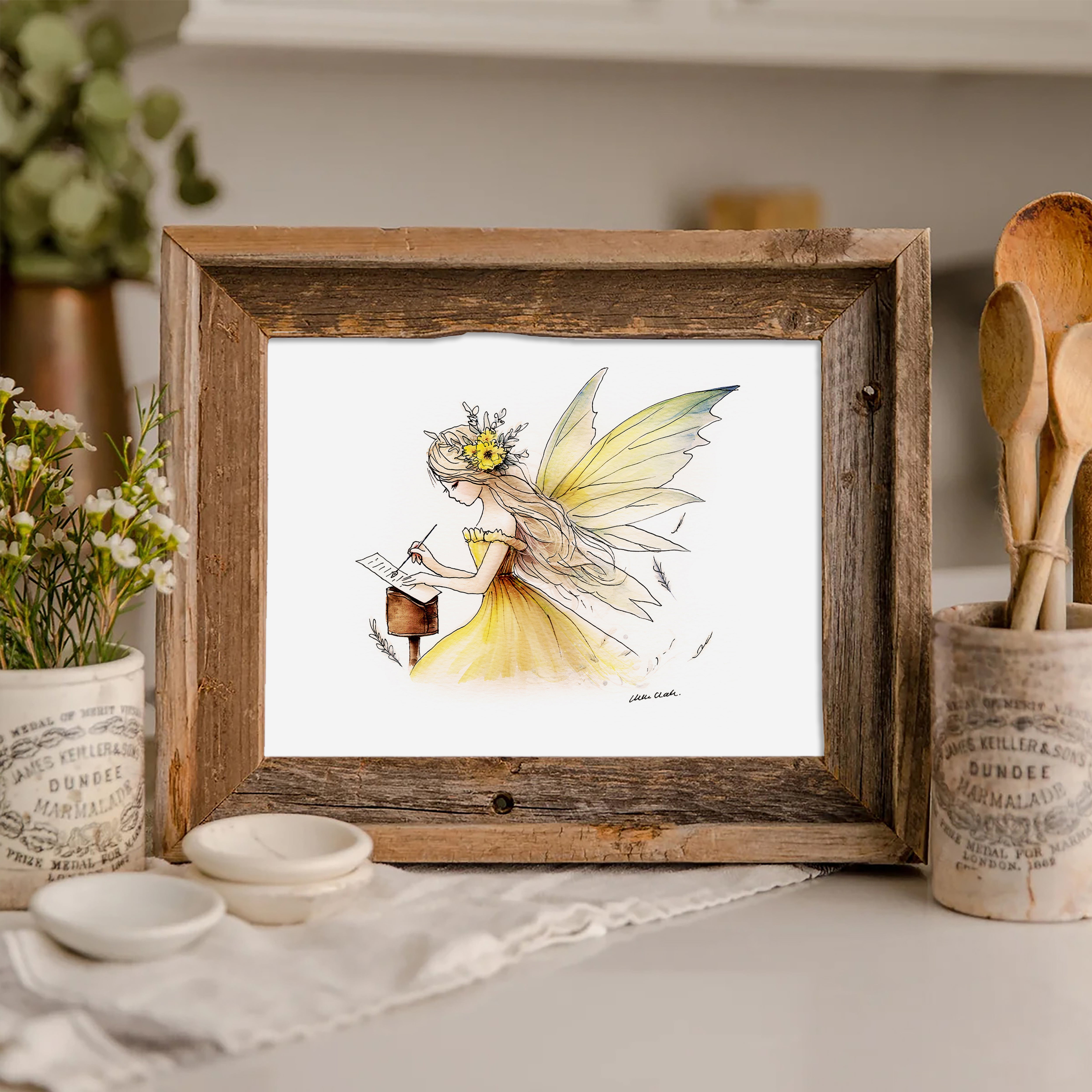 Crafting Scrapbooking Fairy Art Print