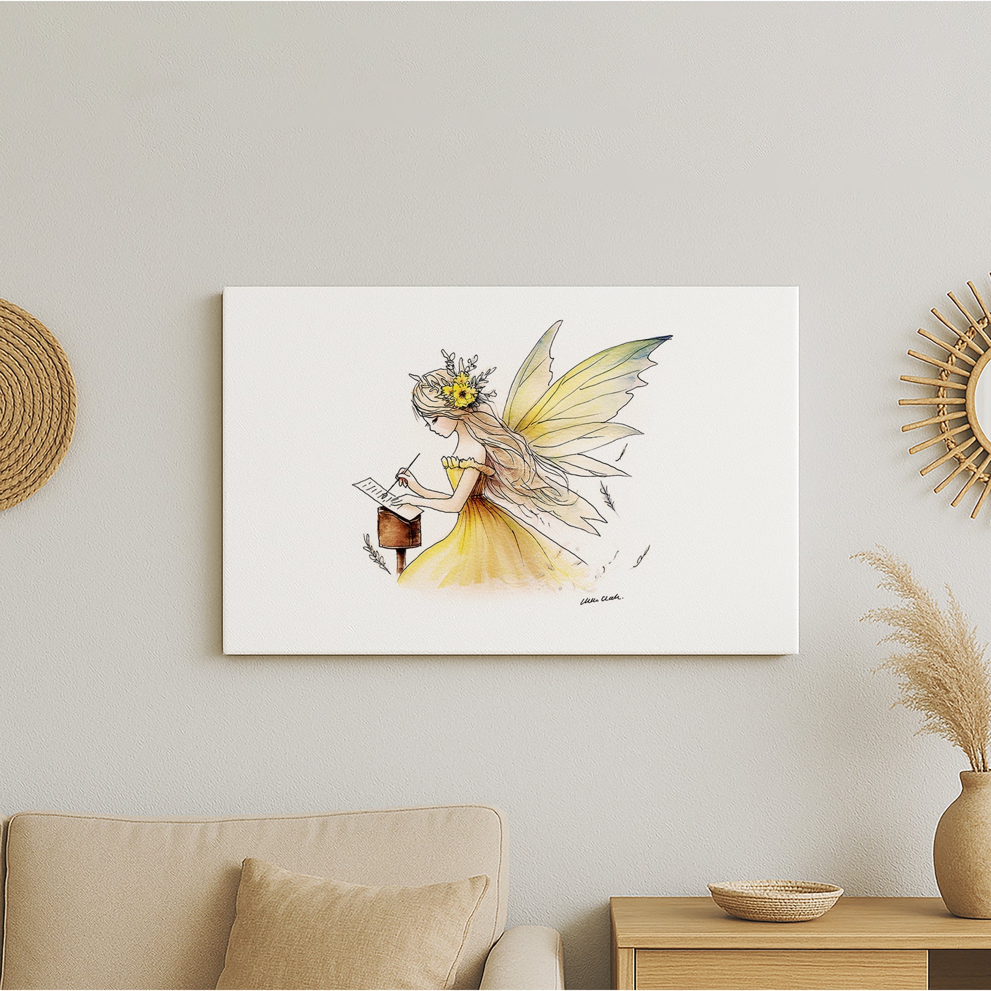 Crafting Scrapbooking Fairy Canvas