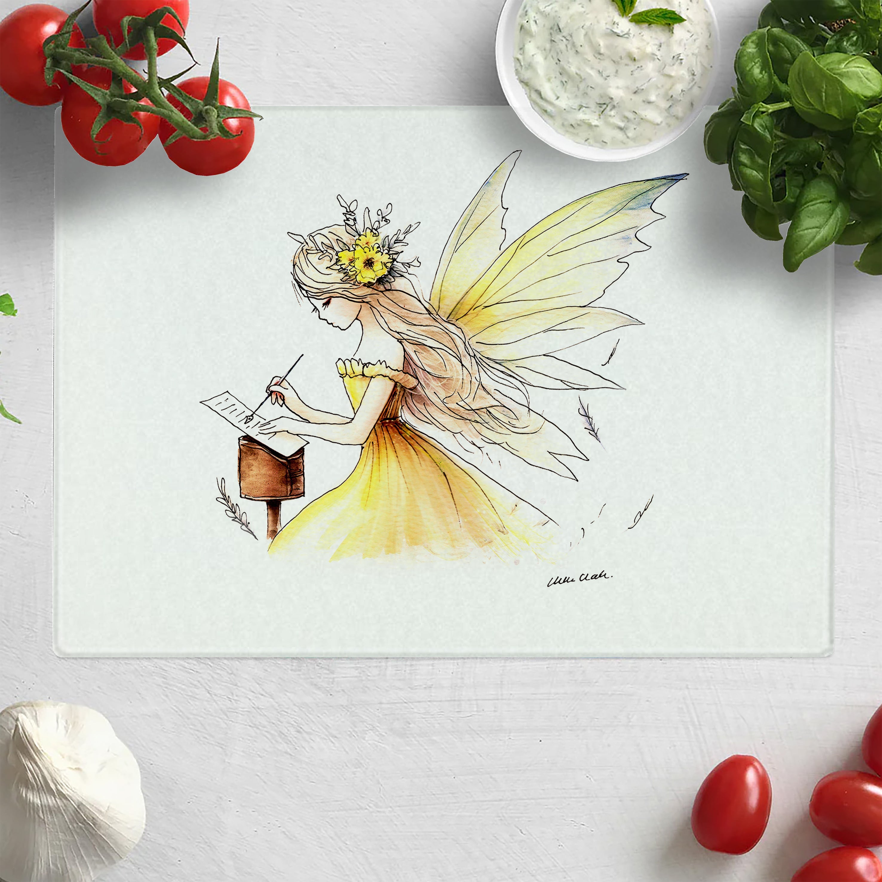 Crafting Scrapbooking Fairy Chopping Board