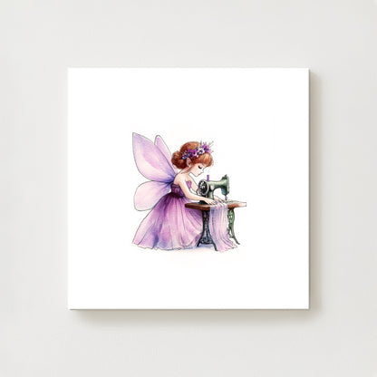 Crafting Sewing Fairy Canvas