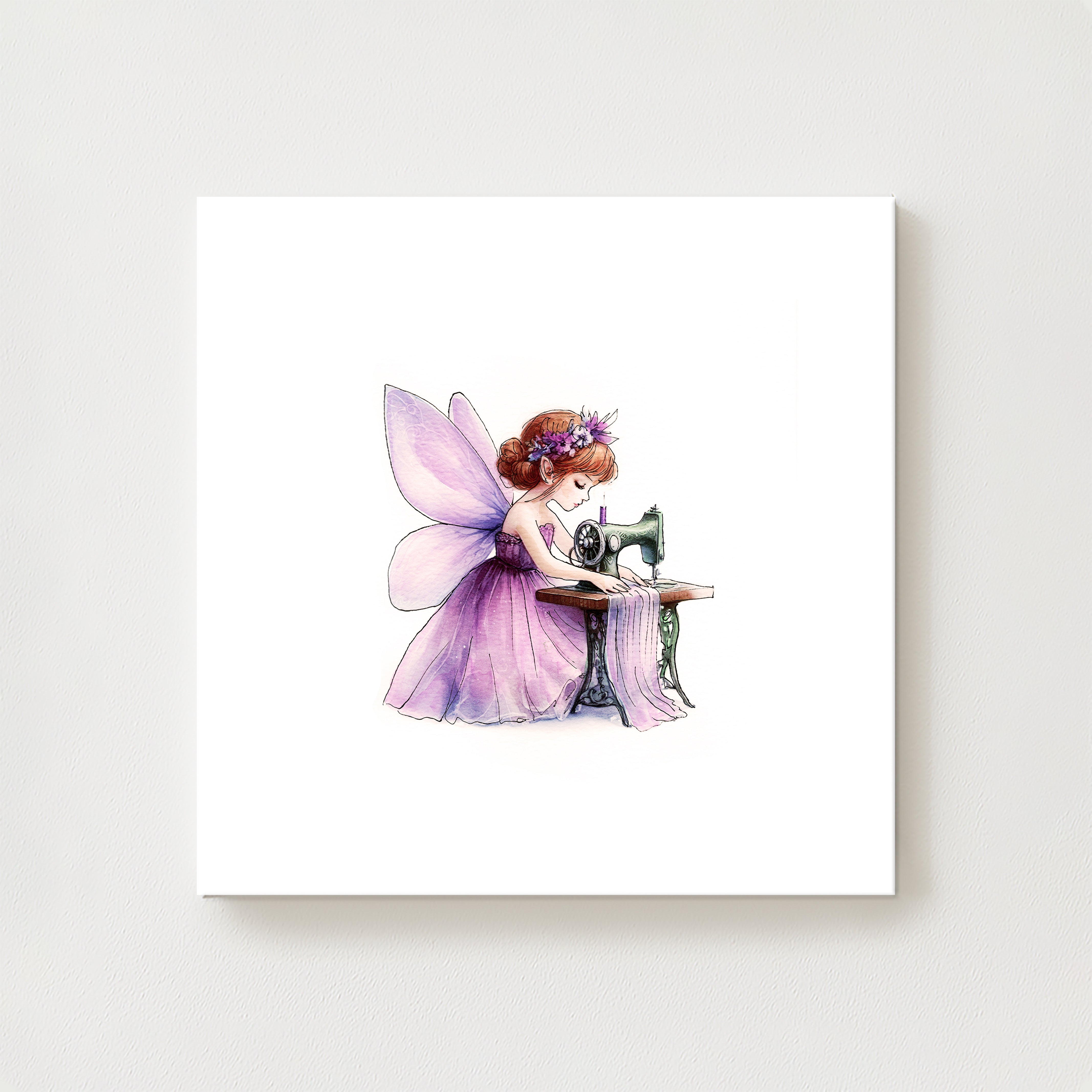 Crafting Sewing Fairy Canvas