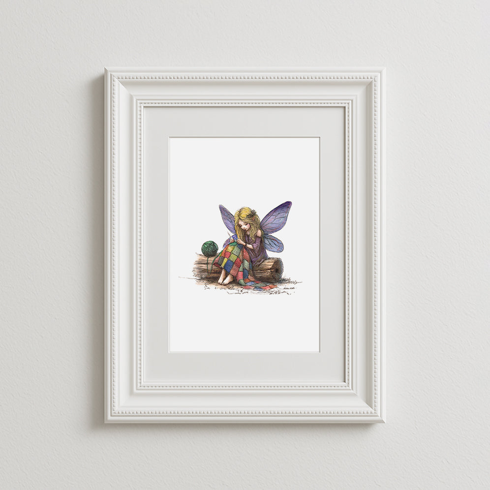Crochet Fairy Art Print