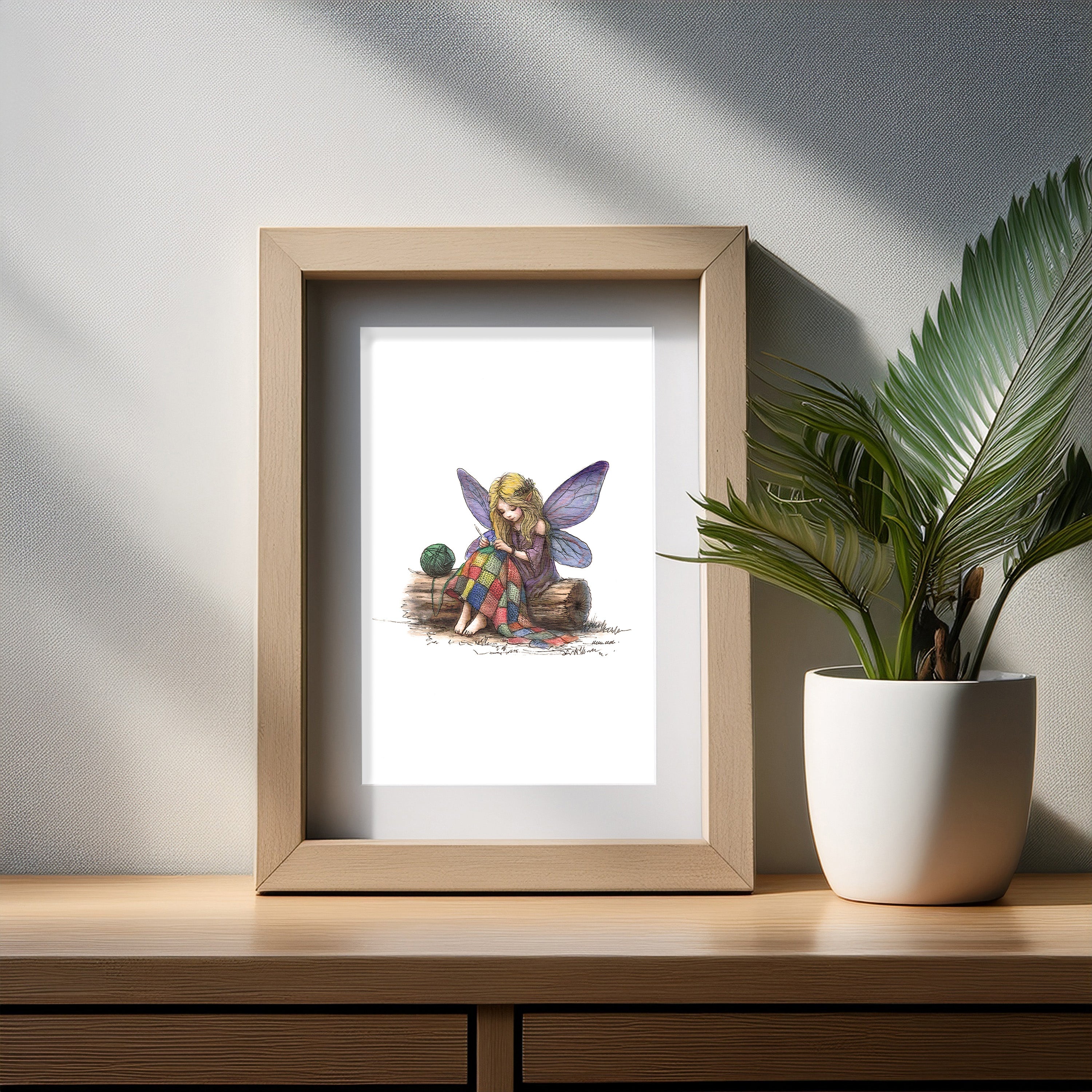 Crochet Fairy Art Print
