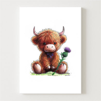 Cuddles And Thistles Canvas