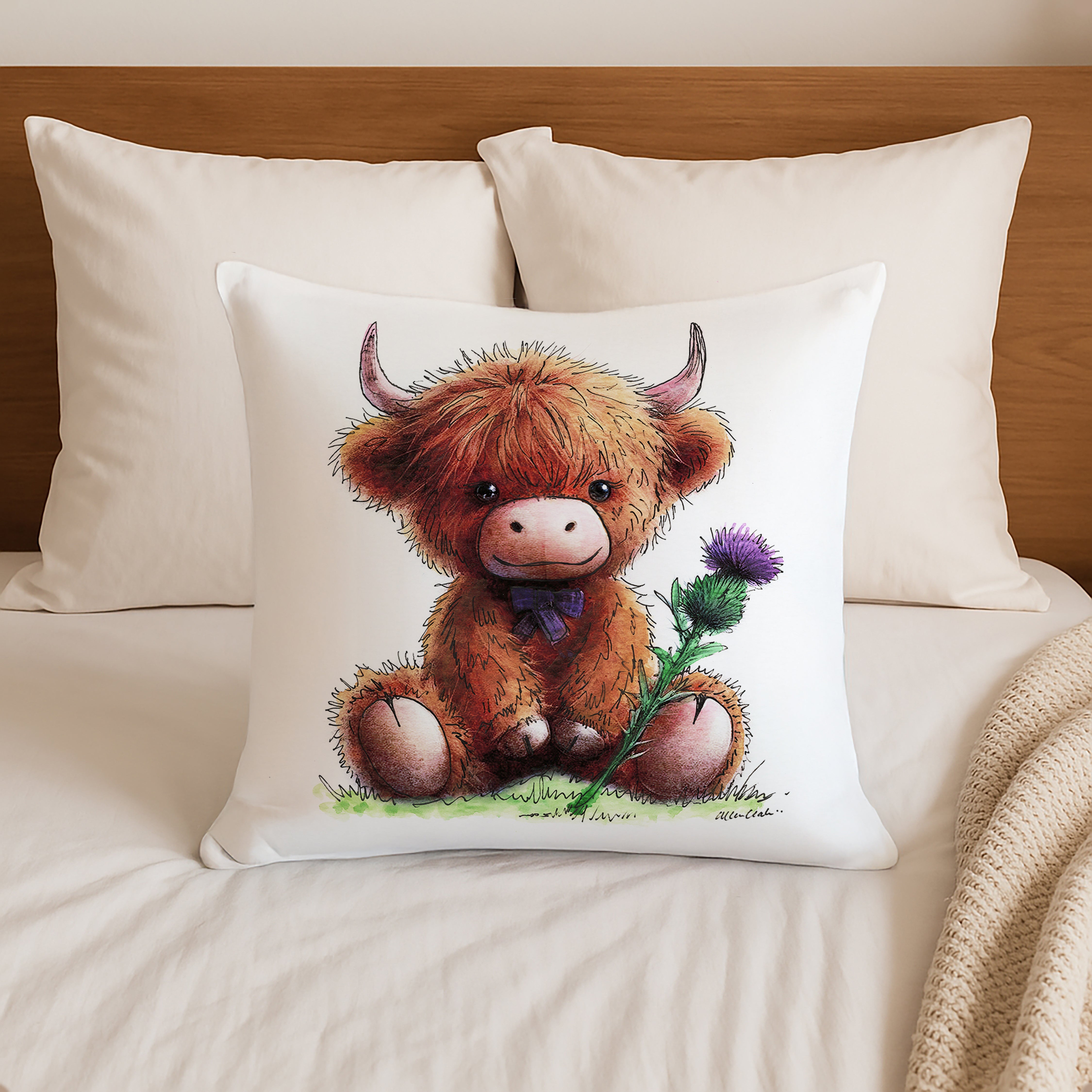 Cuddles And Thistles Cushion