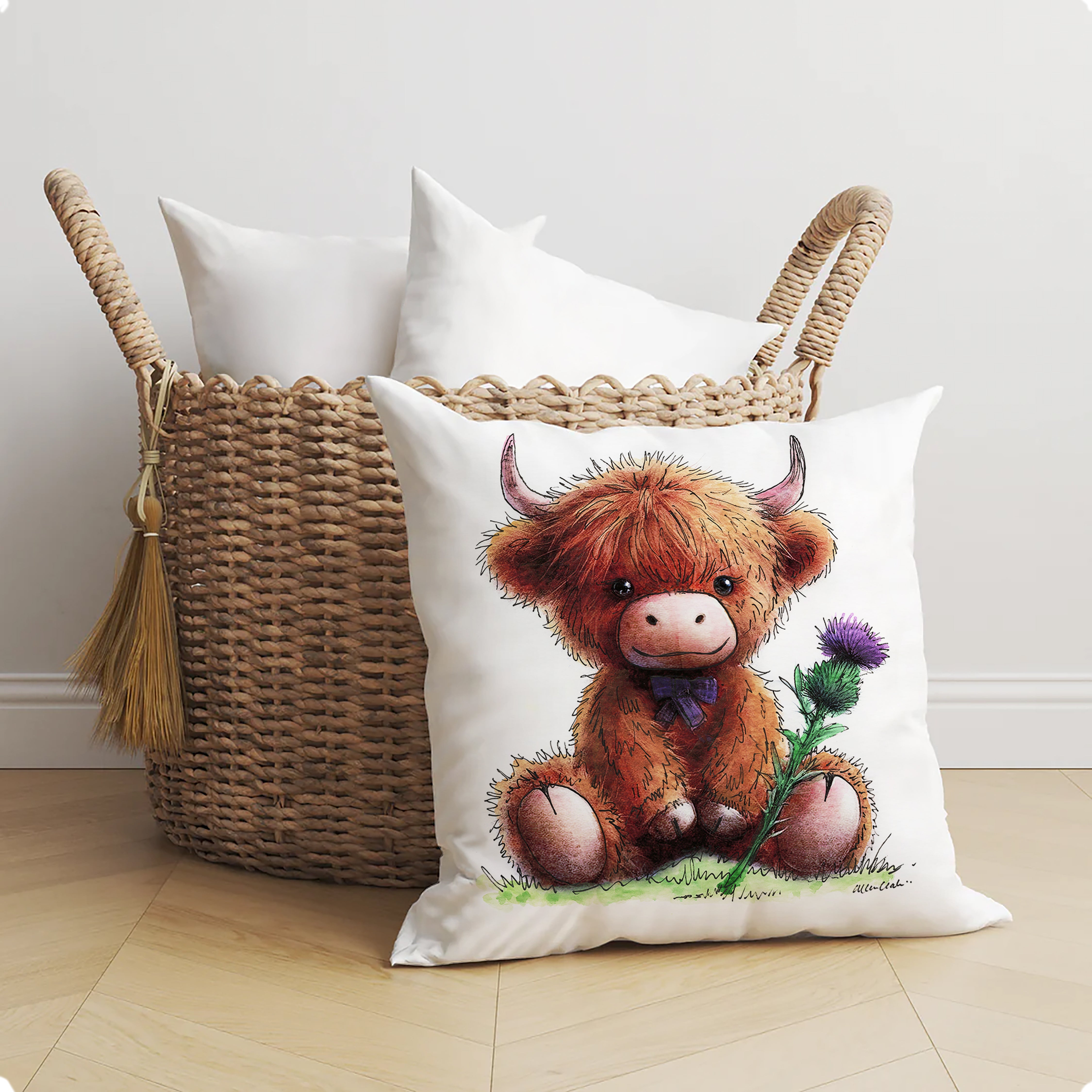 Cuddles And Thistles Cushion