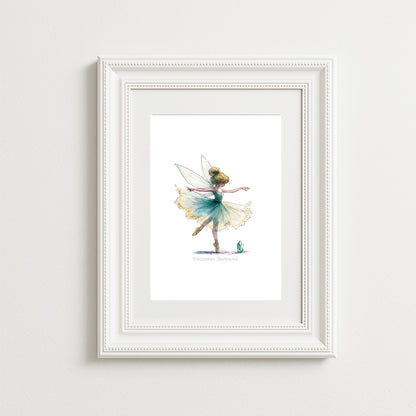 December Turquoise Birthstone Fairy Art Print