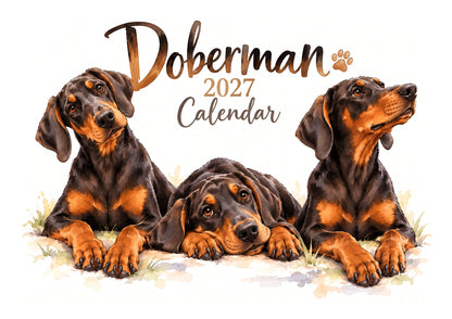 Doberman Calendar 2027 Limited Release