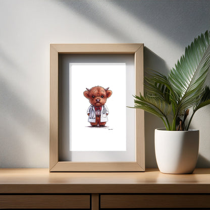 Dr Moo Art Print