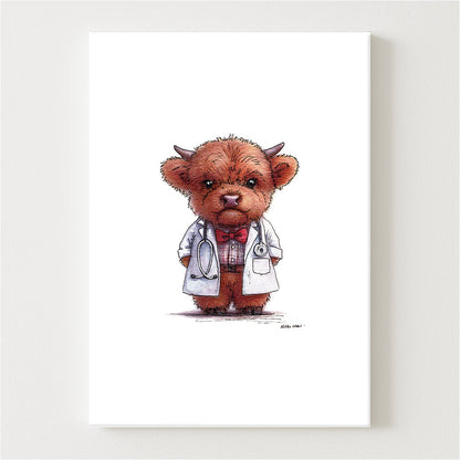 Dr Moo Canvas