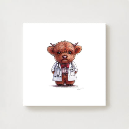 Dr Moo Canvas