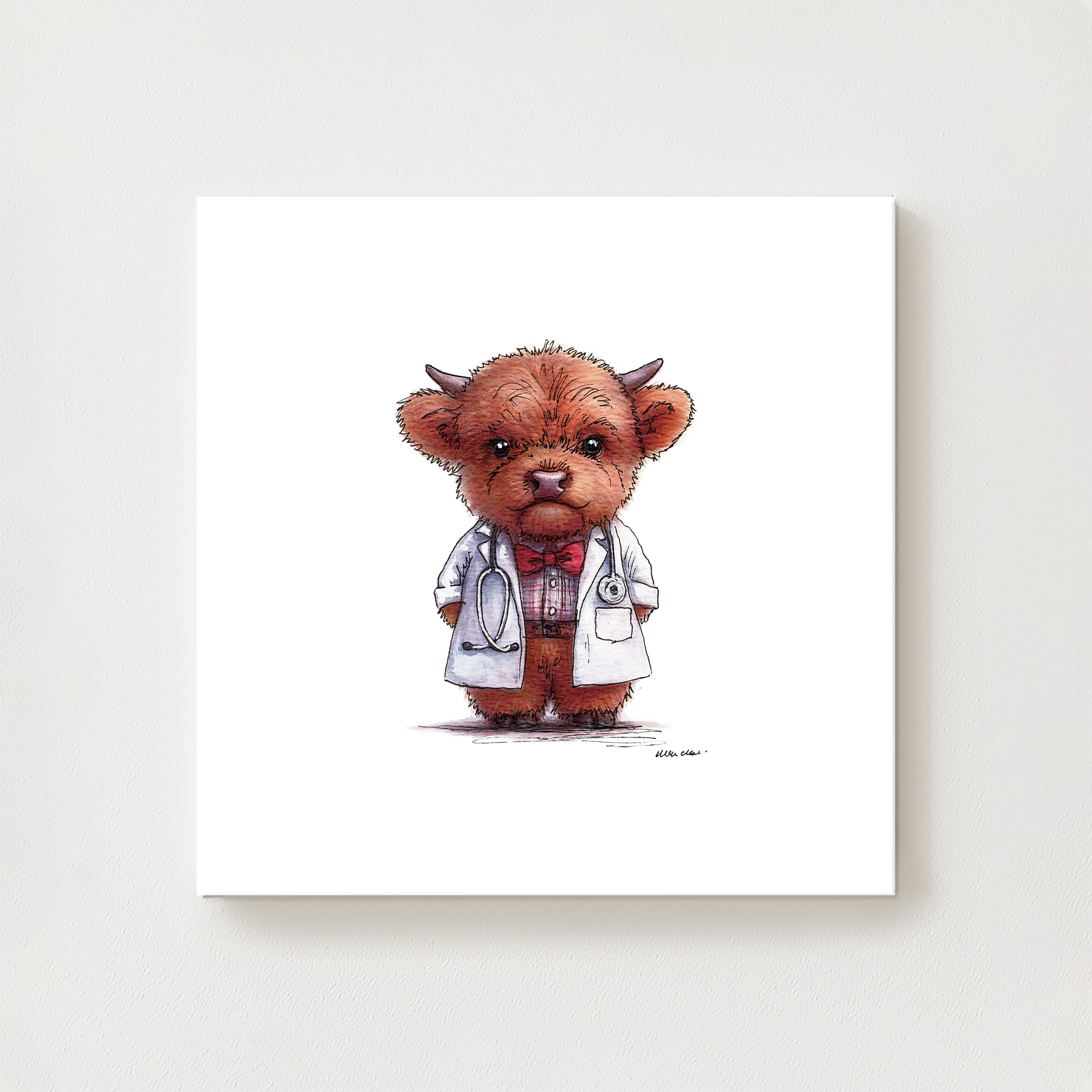 Dr Moo Canvas