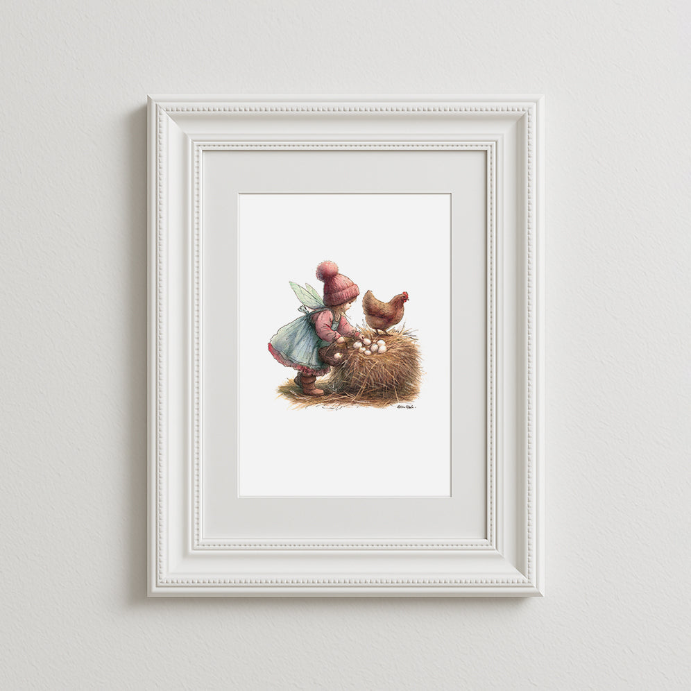 Egg Hunt Art Print