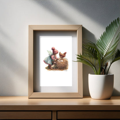 Egg Hunt Art Print