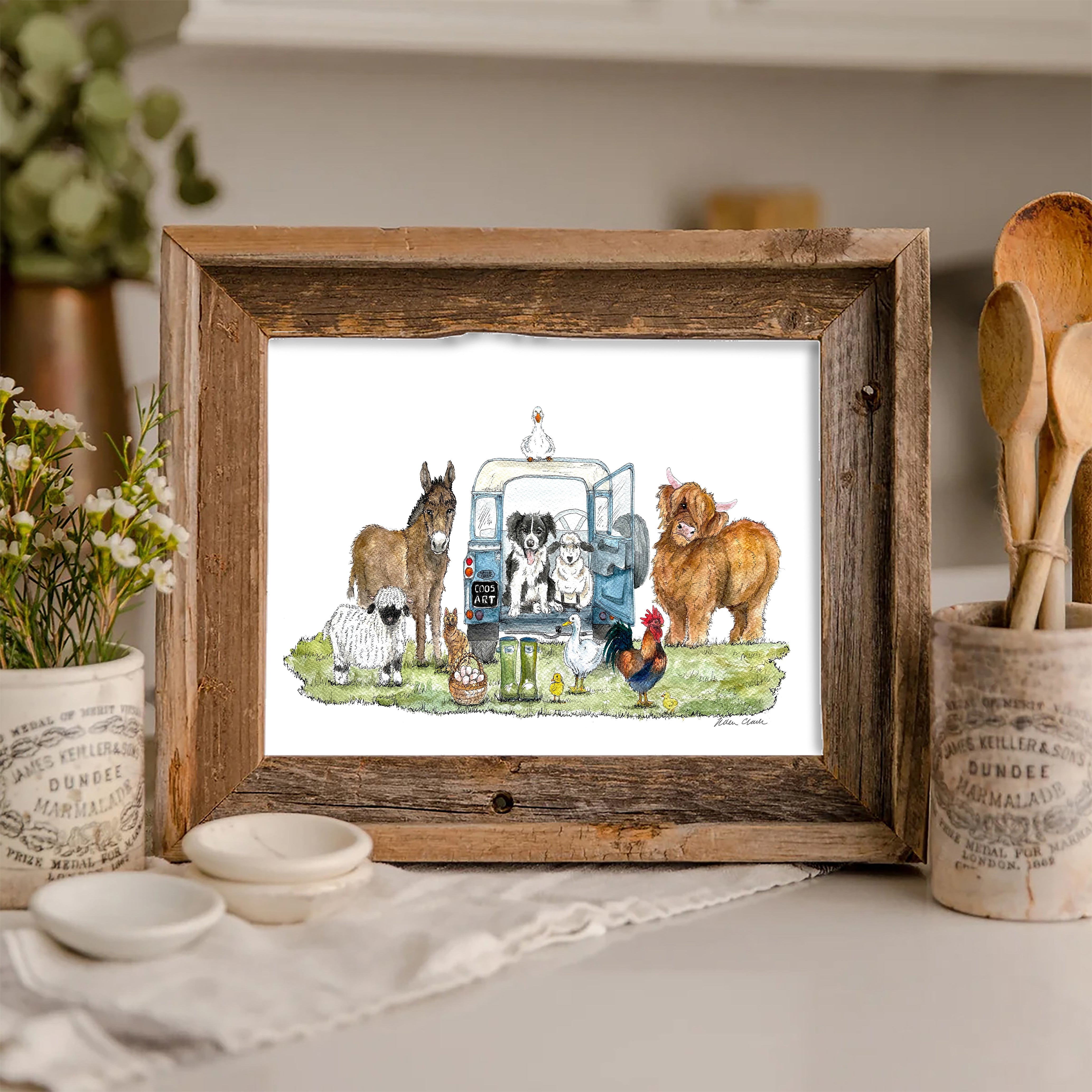 Farming Life Art Print