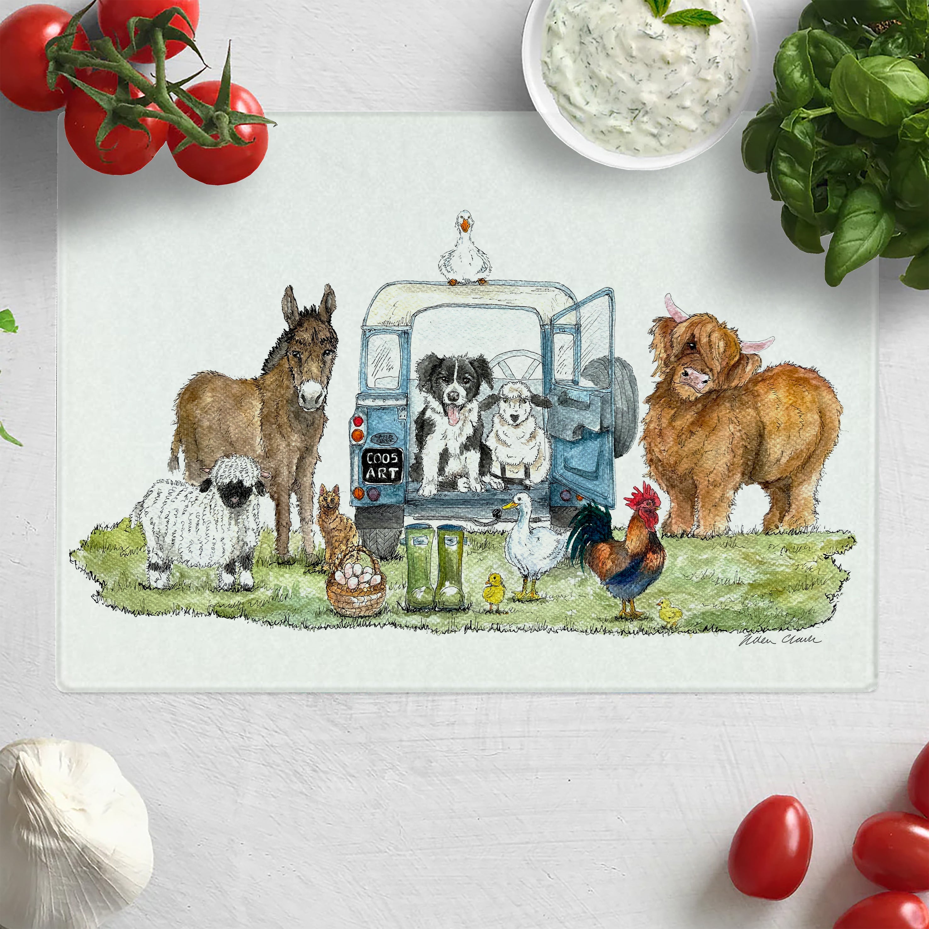 Farming Life Chopping Board