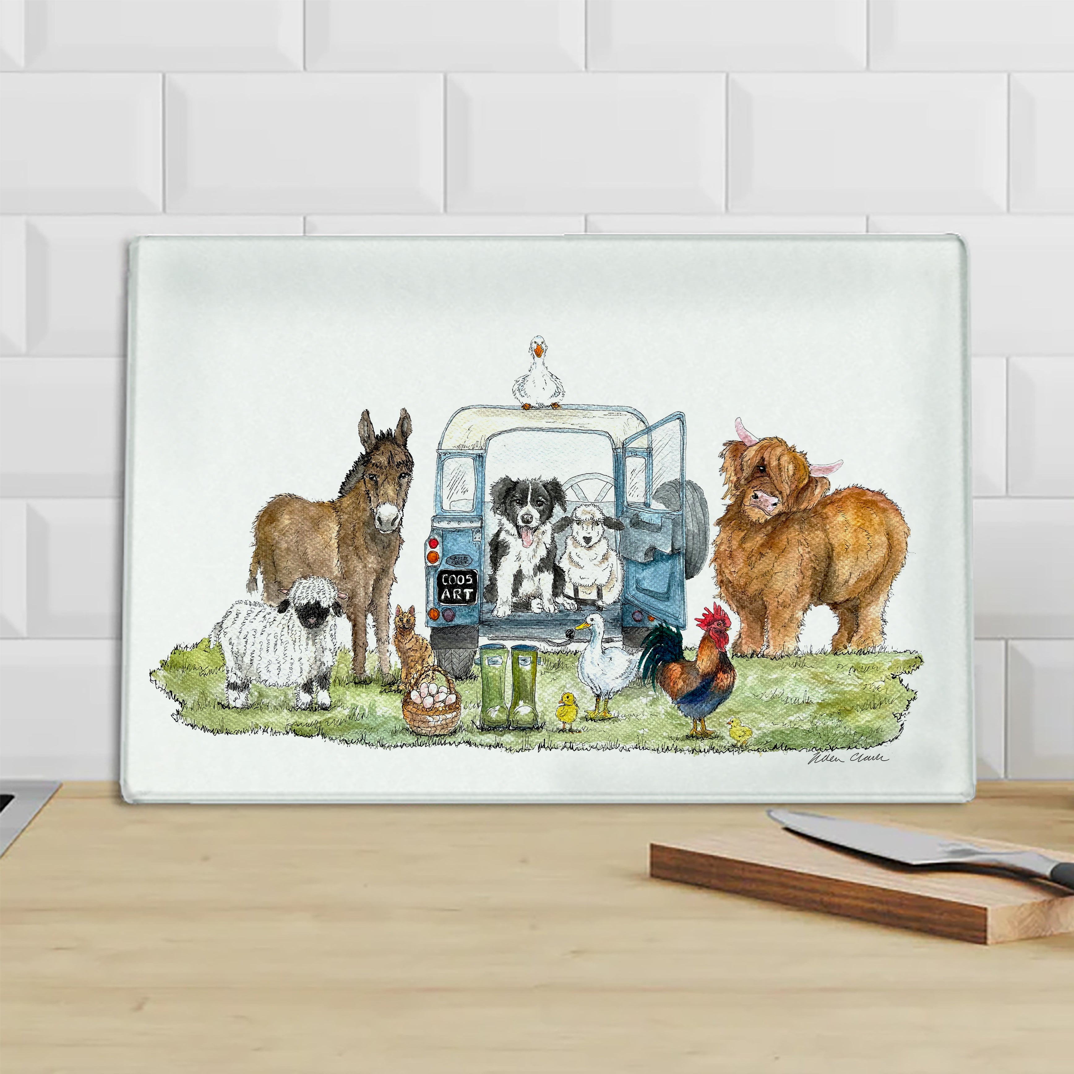 Farming Life Chopping Board