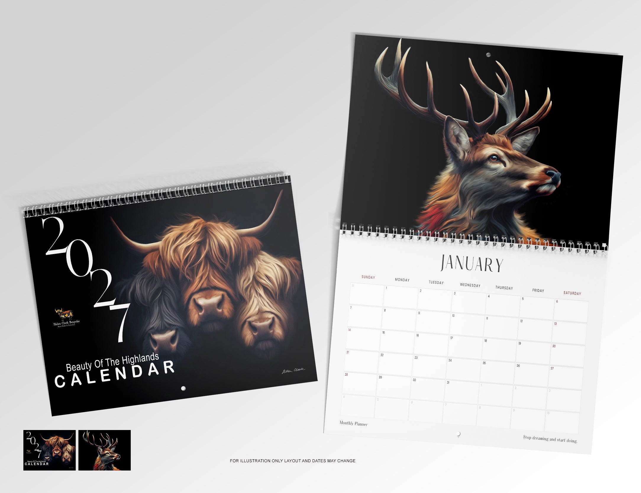 Beauty of the Highlands 2027 Calendar