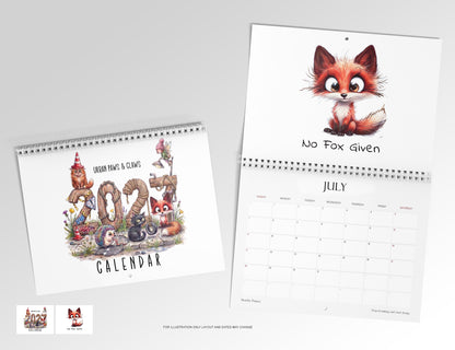 NEW Urban Paws and Claws 2027 Calendar limited edition