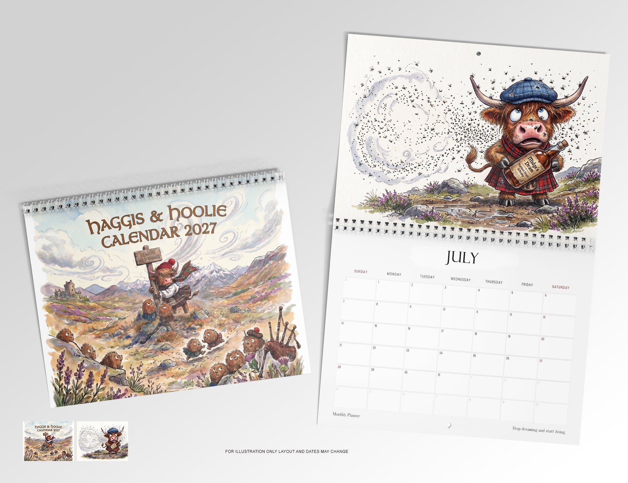 Haggis and Hoolie 2027 Calendar Limited Release