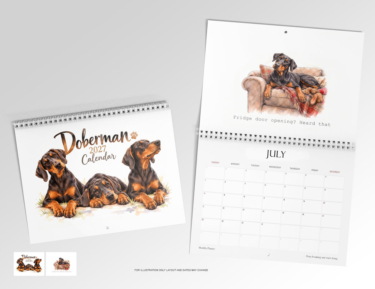 Doberman Calendar 2027 Limited Release