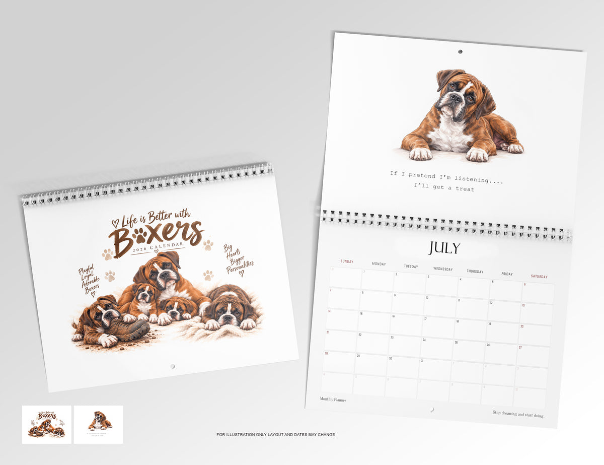 Life is Better with Boxers Calendar Limited Release