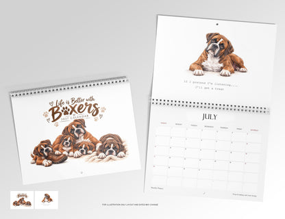 Life is Better with Boxers Calendar Limited Release