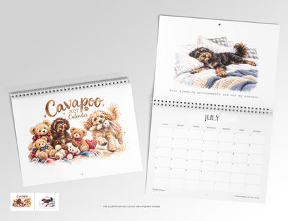 Cavapoo Calendar 2027 Limited Release