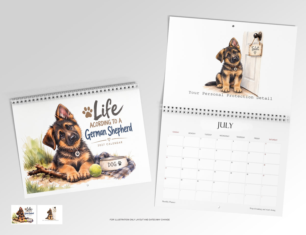 Life According to a German Shepherd Calendar Limited Release