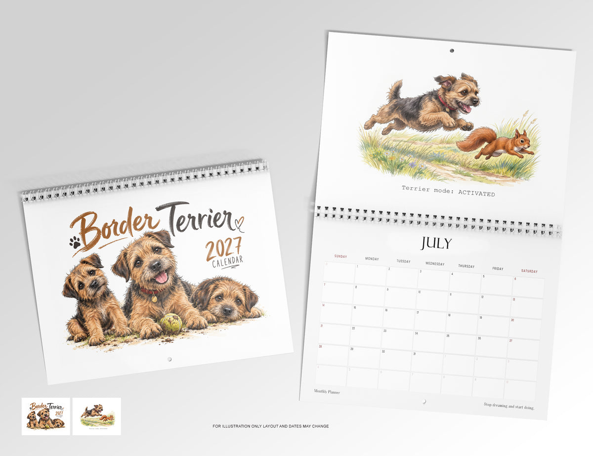 Border Terrier Calendar Limited Release