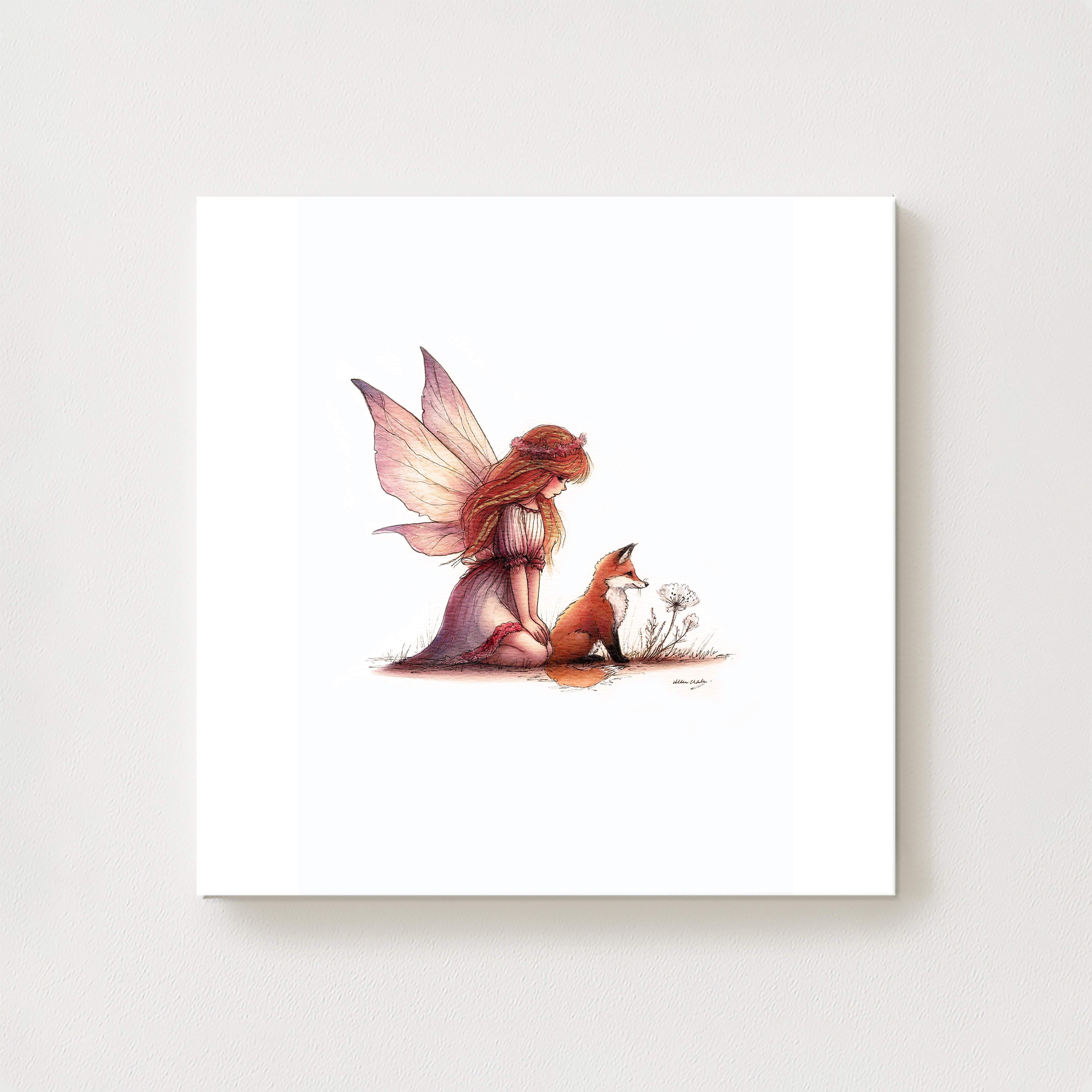 Fable of the Fox and Fairy Canvas