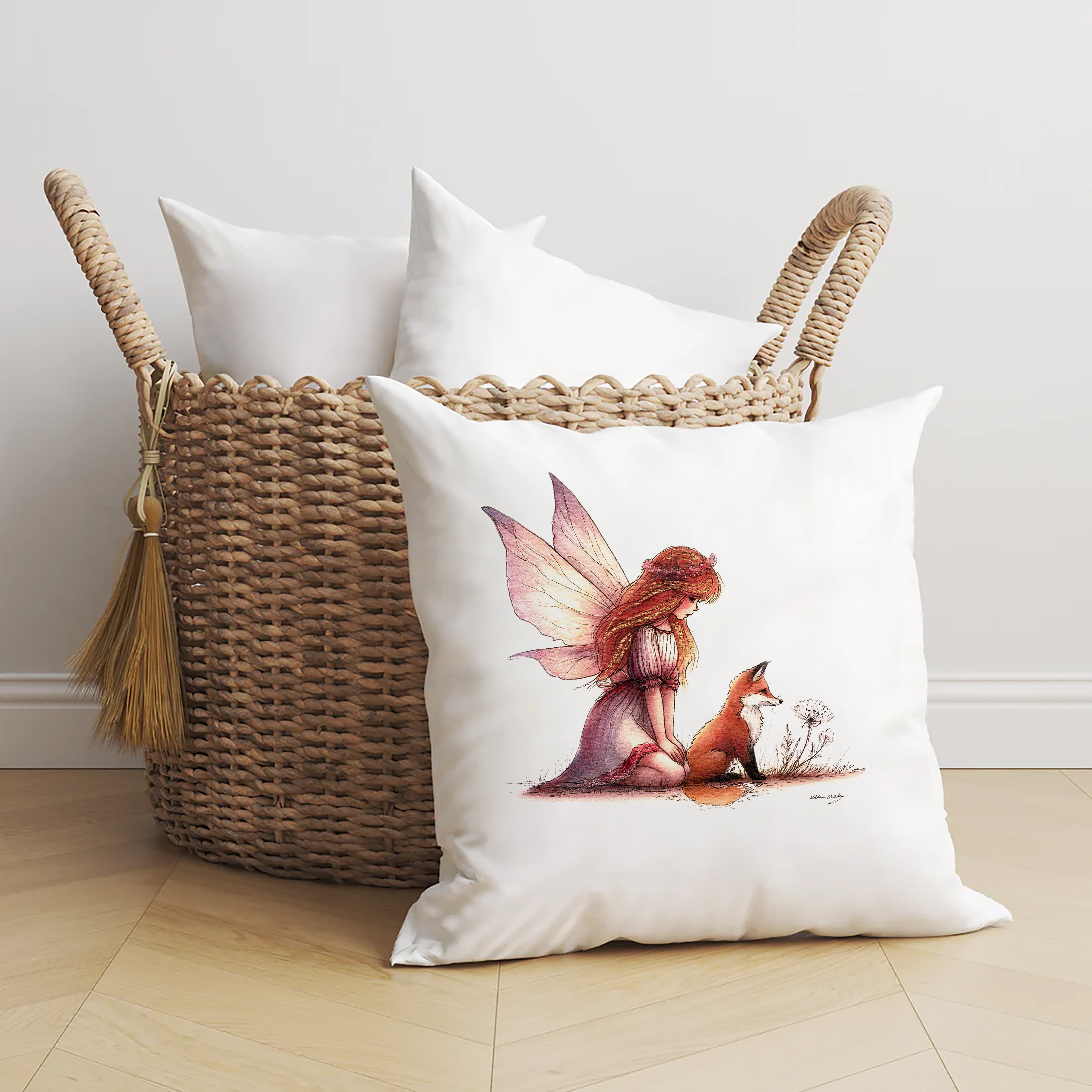 Fable of the Fox and Fairy Cushion