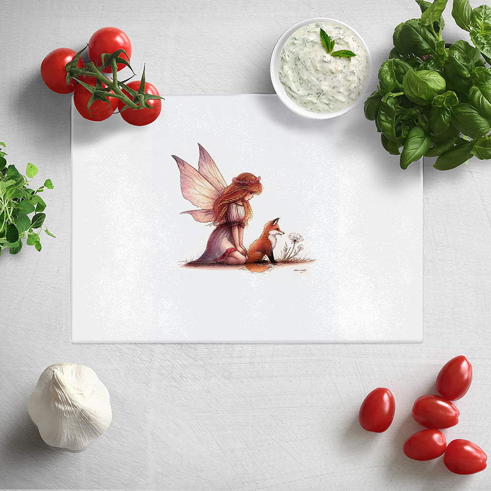 Fable of the Fox and Fairy Chopping Board