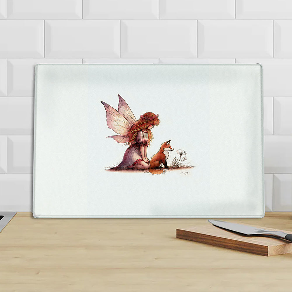 Fable of the Fox and Fairy Chopping Board