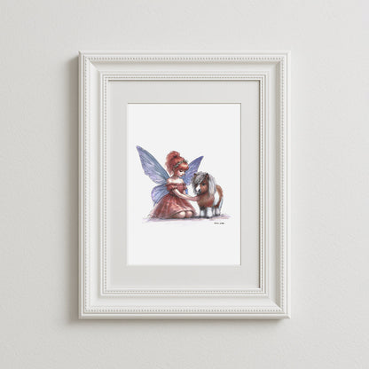 Fairy Tales and Pony Tails Art Print