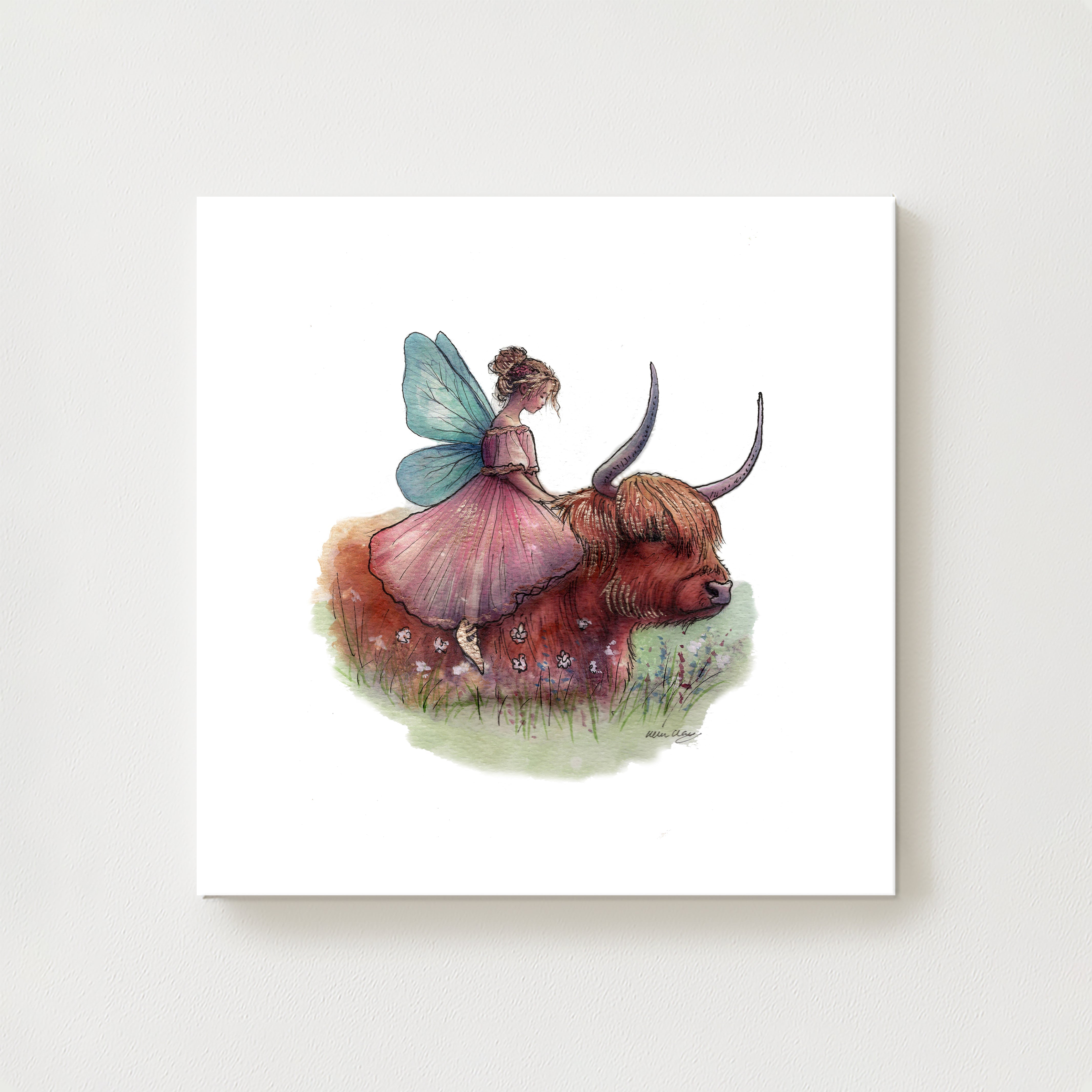 Fairy on the Highland Breeze Canvas