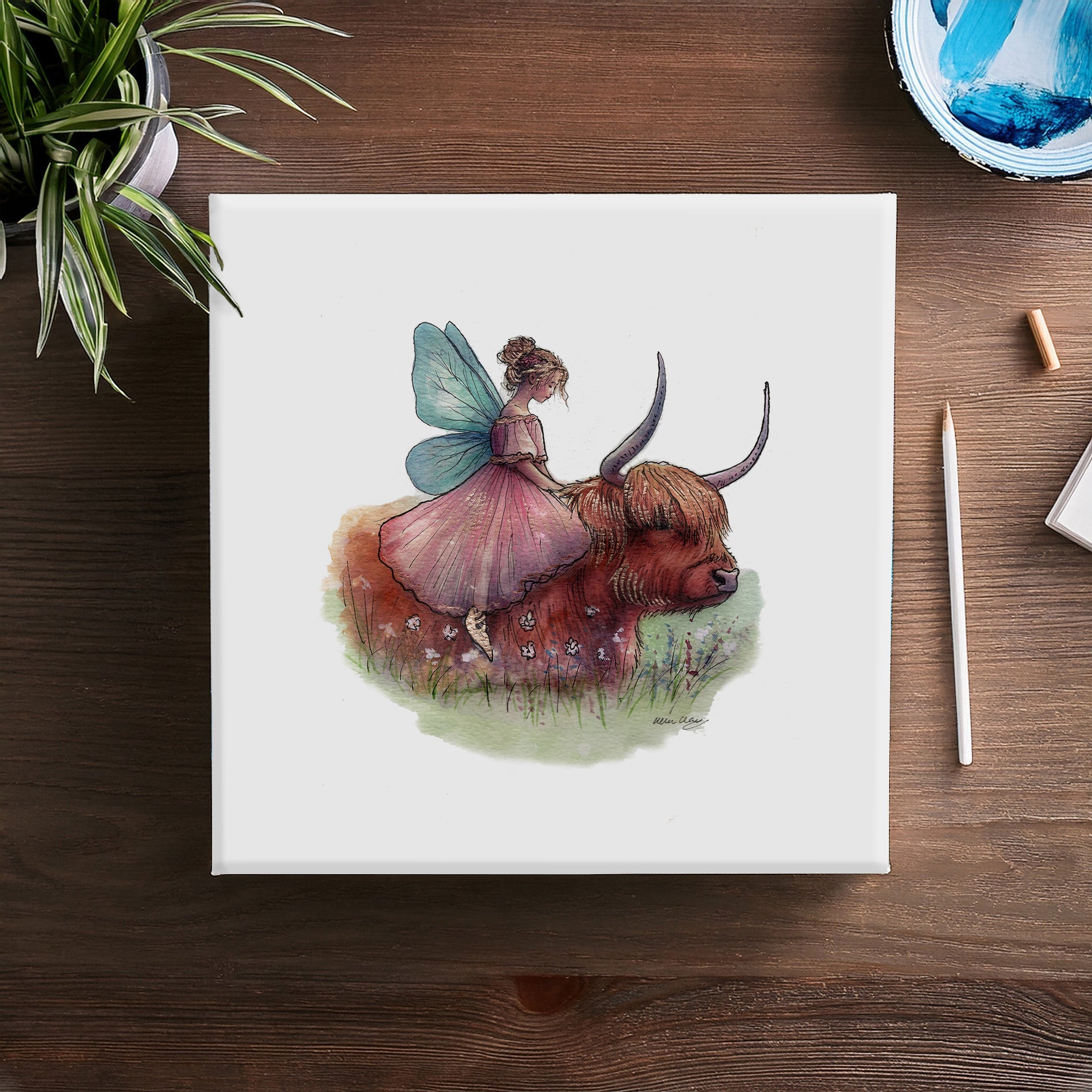 Fairy on the Highland Breeze Canvas