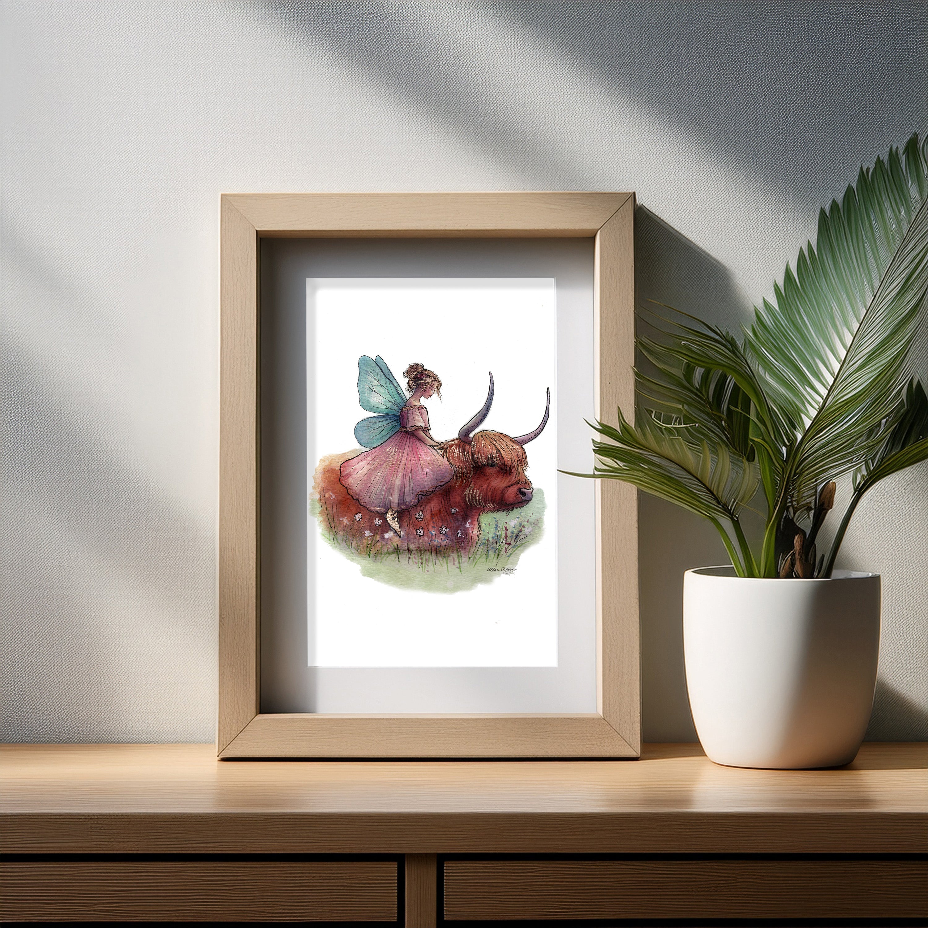 Fairy on the Highland Breeze Art Print