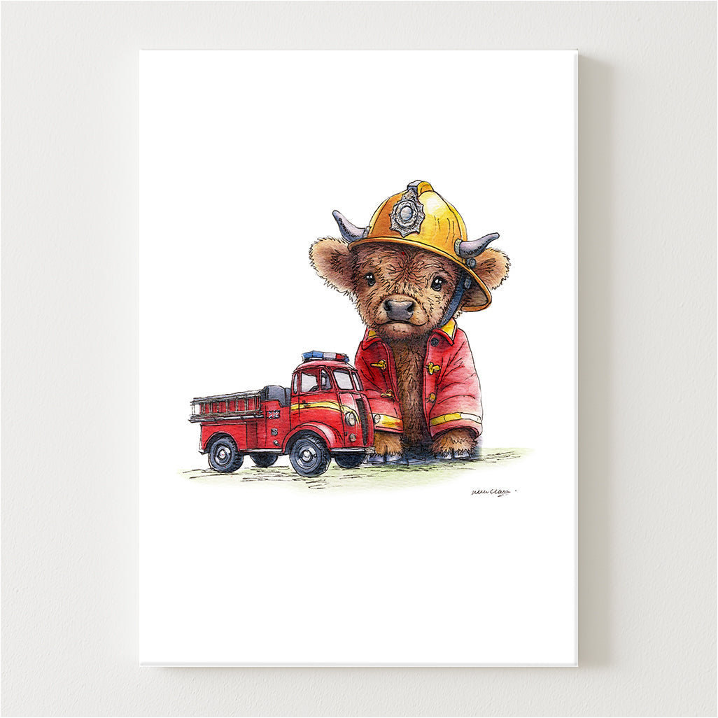 Fire Moo Canvas